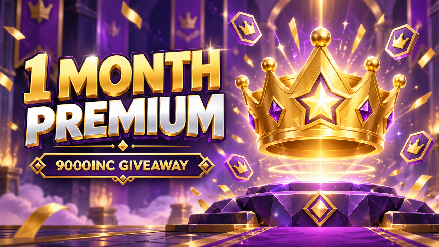 Win One Month of 9000INC Premium — 3 Winners prize preview